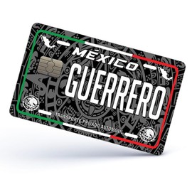 Guerrero Credit Card Skin Cover Vinyl Stickers (4 Pack) -Mexican Decal Mexico Car Plate Adhesive Guerrero