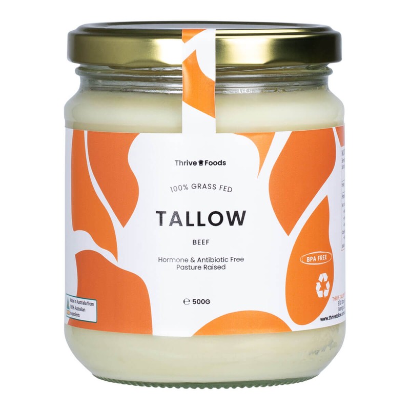 Thrive Tallow 100% Grass Fed Tallow - Beef, 250ml