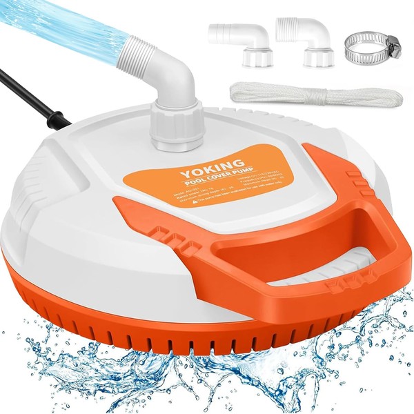 YOKING Automatic Pool Cover Pump, 1/4 HP 1500GPH Swimming Pool