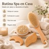Kit de Cepillos Corporales de Cerdas Naturales y Gua Sha