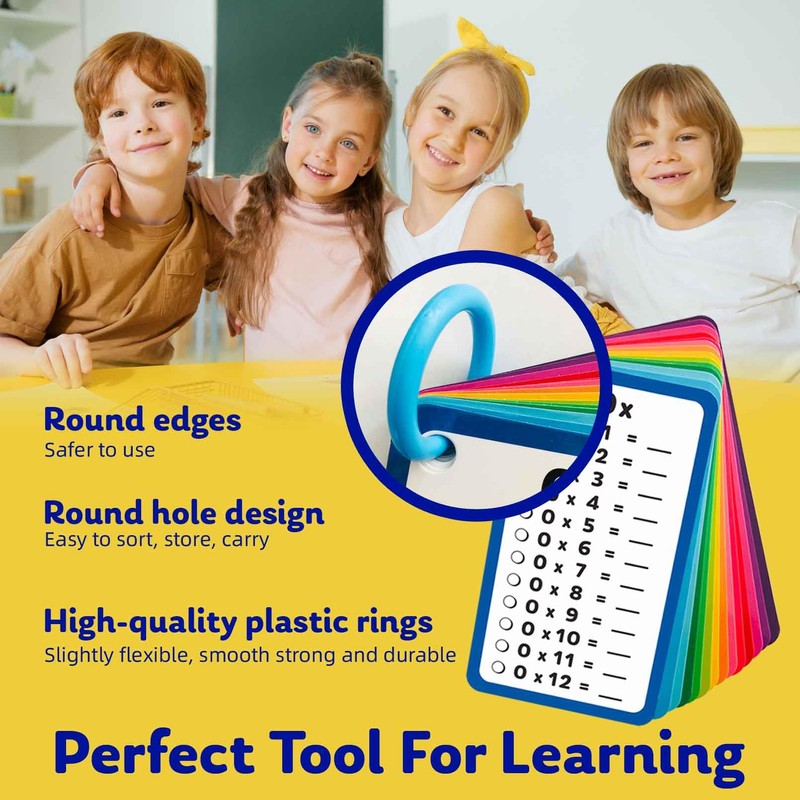 Artreeiger 28 Multiplication Flash Cards 0-12, Large Math Flash Cards