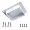 Aiwaiufu Birdhouse Mounting Bracket for 4x4 Wood Post, White, Metal