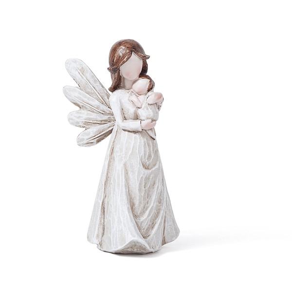 Fritz Cox My.Angel.Art Ange gardien avec enfant | Ange gardien avec enfant | Petit ange sculpture (ange avec bébé)