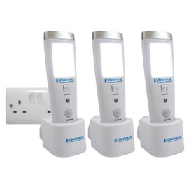 UltraSecure Mains Power Failure LED Torch (Pack of 3)
