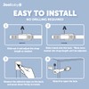 Child Safety Strap Locks (8 Pack) Baby Proof Cabinets, Drawers,