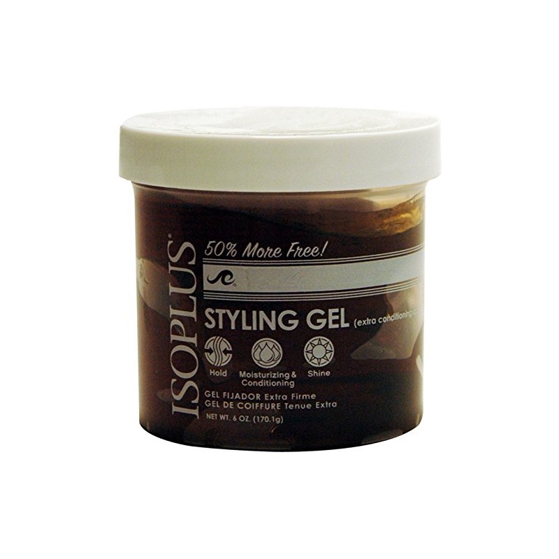 Isoplus Extra Conditioning Dark Hold Styling Gel, 6 Oz