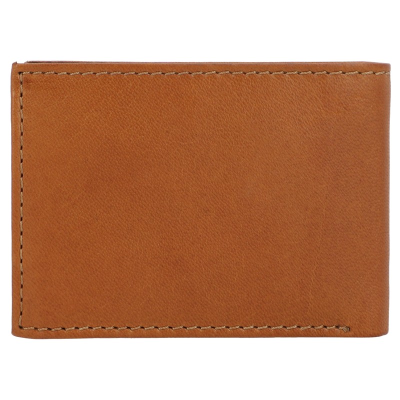 Gusti Lewi Men's Leather Wallet, hazelnut, Retro