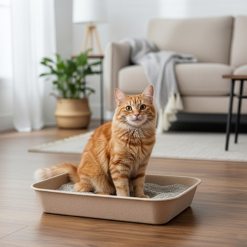 Kitty Sift Disposable Cat Litter Box Jumbo, 6 Pack, Eco-Friendly