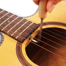 4pcs Guitar Wrench Set Guitar Repair Tool Kit Wood Handle Repair Wrench Guitar Truss Rod Wrench Guitar Spanner Wrench Guitar Hex Wrench Guitar Repairing Tool