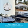 KOMCLUB Boat Cover Support Pole System with 8 Adjustable Heights