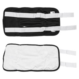 Namvo 2 Stück Rizinusöl-Packung, wiederverwendbares Rizinusöl-Packungsset zur Entspannung von Bauch und Nacken, verstellbar, auslaufsicher, Rizinusöl-Gürtelpackung