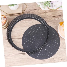 Alipis 9 Inch Round Pizza Tart Pan Non-Stick Baking Pan Holes Easy Release for Desserts