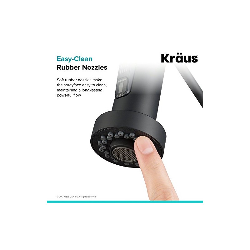 Kraus Dual Function Kitchen Faucet Sprayer in Matte Black