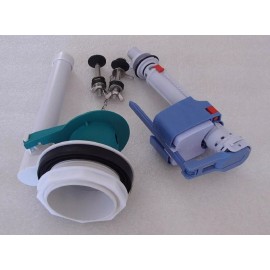 NUFLUSH Glacier Bay Fill Valve and 3-inch Flush Valve Kit, 2 Piece Toilet Gasket & Bolts