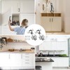 Set of 6 Cabinet Hinges Kitchen Cupboard Hinges with Screws