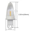 Edearkar G9 LED Bulbs Base Light Bulbs 1W AC110V Dimmable