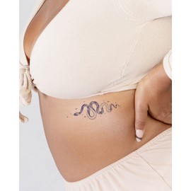 Inkbox Temporary Tattoos, Semi-Permanent Tattoo, One Premium Easy Long Lasting, Water-Resistant Temp Tattoo with For Now Ink - Lasts 1-2 Weeks, Cosmic Serpent, 6 x 3 in