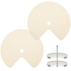 BELLE VOUS Lazy Susan Shelf Liners (2 Pack) - Easy-Cut