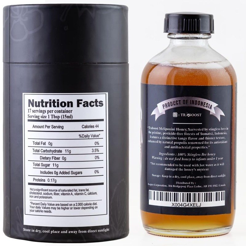 Traboost Stinglees Bee Honey from Sumatra Indonesia GOLD (Sweeter) |