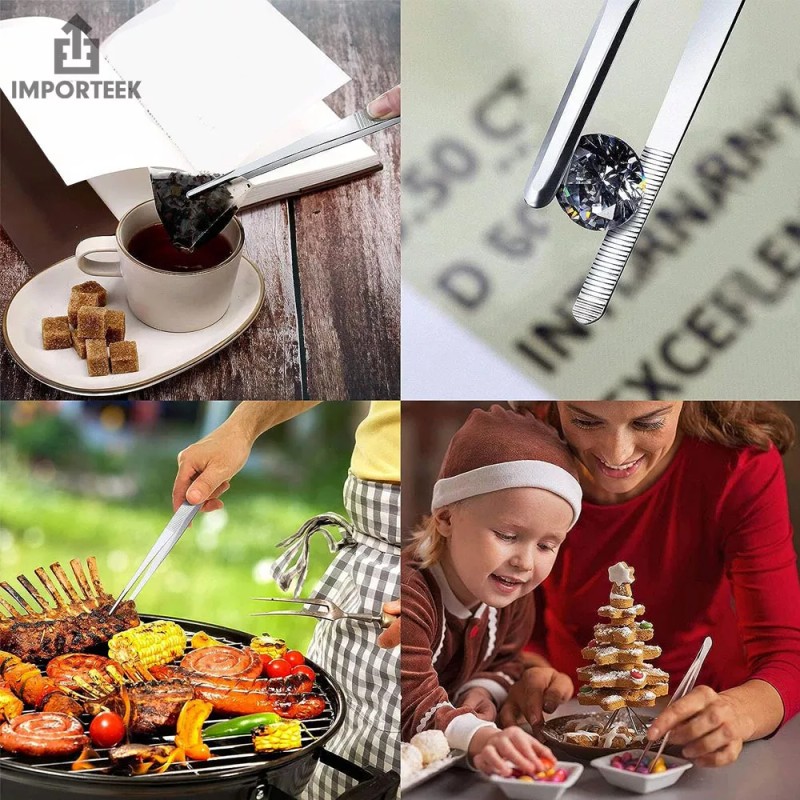 Importeek 2pz Pinzas Precision Chef Emplatar Decoracion Cocteleria