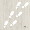 Decooo.be 6 Footprints of Steps (Shoe Prints) Wall Sticker (White)