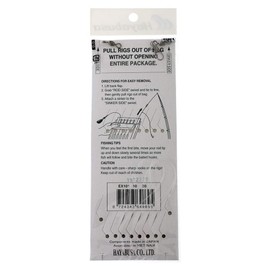 Hayabusa EX101 Glow Hage Green Fish Skin 6-Hook Sabiki Rig (10)