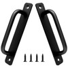 Piutouyar 2 Pack Aluminum Alloy Sliding Barn Door Handle, 128mm