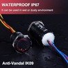 DMWD 19mm Waterproof IP67 Metal Latching Push Button Switch Heavy