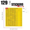 Premium Durable Circuit Breaker Labels, 129 Waterproof Fuse Box Stickers,
