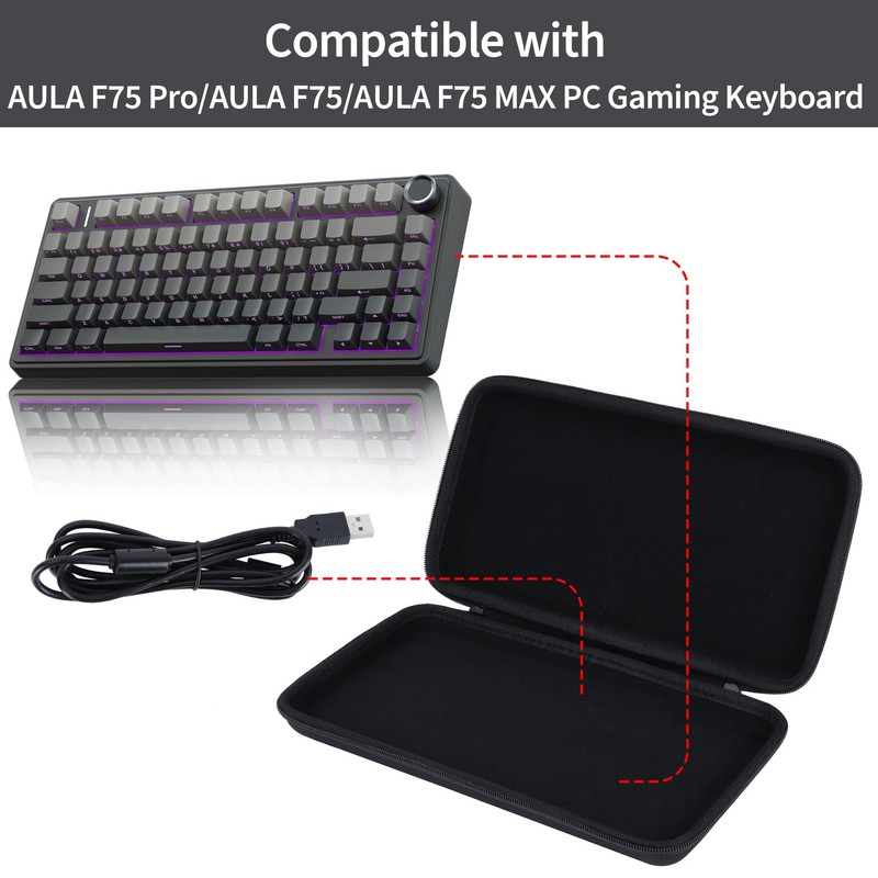 Peyyargo 75% Mechanical Keyboard Case for Aula F75 Pro /
