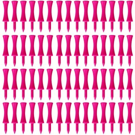 JYNARIX 60 PCS Pink Golf Tees, Pink Golf Tees 57mm Pink Castle Tees Long Short Durable Portable Professional for Golfer Practice, Long Short Durable Portable Professional for Golfer Practice