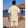 YAOHUOLE Mens Beach Clothes Linen Sets Men Outfits 2 Piece