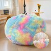 XeGe Faux Fur Comfy Bean Bag Cover for Living Room(No