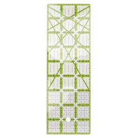Regla Para Acolchar, Regla Acrílica De 9 X 3 Pulgadas, Regla De Costura, Escala De Pulgadas Rectangular Grande, Líneas De Guía Verdes, Reglas De Costu