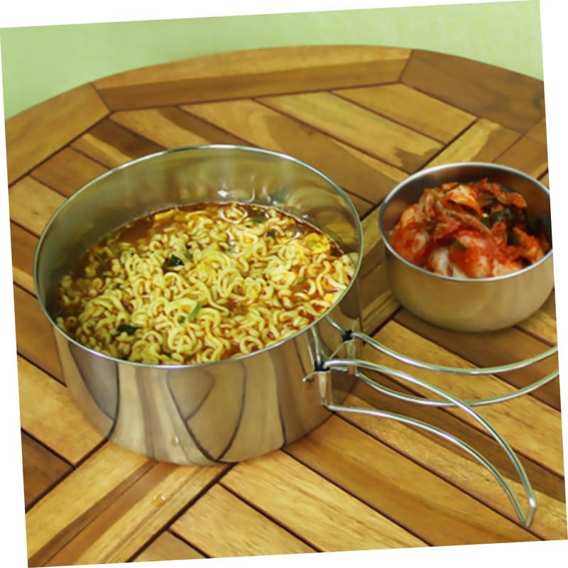 BIUDECO 1set Outdoor Cookware Set Camping Cook Gear Kit for