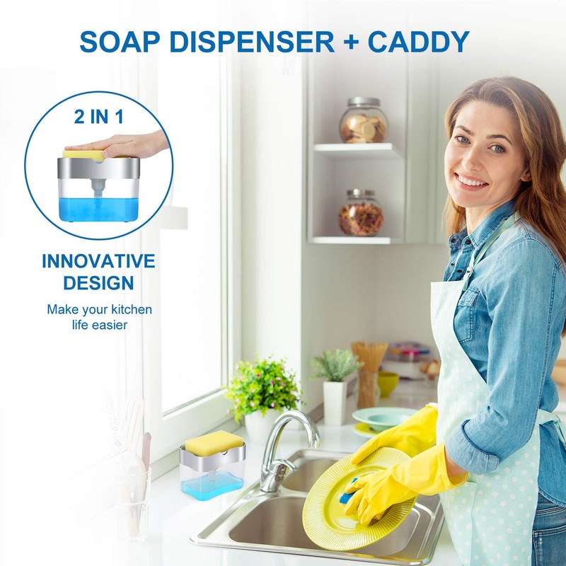 Premium Quality Soap Dispenser with Added Features for Kitchen -