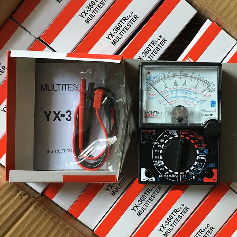 Pointer Multimeter Ammeter Voltmeter Ohmmeter with Probes Teaching Aids Maintenance