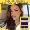 HEYWINK Lash Clusters Kit 60D 80D 100D Thick Cluster Eyelash