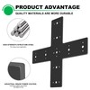 Andorm 2pcs 14x14 Cross Mending Plate Heavy Duty for 4x4,6x6
