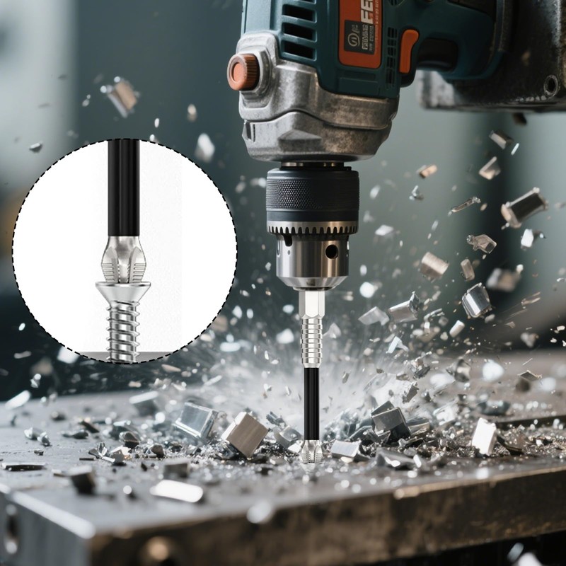 6PCS High-Magnetic Screwdriver Bits, 25–150 mm Anti-Slip Set for Impact
