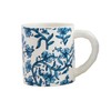 Mud Pie 15 oz Block Print Mug, Blue