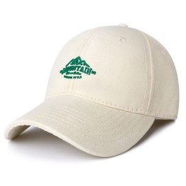 Baseball Cap Mens - Peak Embossed Patterns Baseball Hats, Classic Strapback Cap Adjustable Summer Sun Hat Sports Cap for Outdoor Men UK White