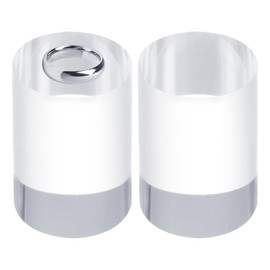 sourcing map 2pcs Acrylic Cylinder Display Blocks, 40 x 60 mm/1.6" x 2.4" Clear Jewelry Display Base Polished Cube Riser Stand Display Holder Base for Bracelet Ring Jewelry Cosmetics Crafts