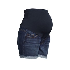 Time and Tru Maternity Jeans Shorts, Blue, XL
