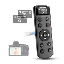 Remote Control for Nikon Camera,USB-C Rechargeable Wireless Shutter Release with OLED Screen – Video, Zoom & Focus Control for Nikon A1000, B600, P1000, P950, Z6III, Z30, Z50II, Zfc, Z5 (Black)