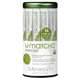 REPÚBLICA DEL TÉ orgánico Macha Sips Té, 14 CT                                                                                                        