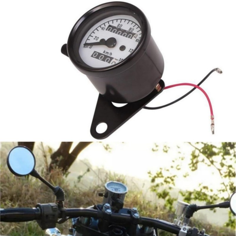 Bike Speedometer 12V 140km/h Universal Meter Backlight Odometer Trip Meter