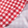 DII 100% poliéster., 60" Round-Zippered, Rojo Check, 1 uds. por