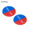PATIKIL Self Stick Cold/Hot Water Label, 10 Pack Acrylic Round