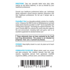 XYMOGEN Oral Probiotics for Gum Health + Dental Care - ProbioMax - Oral Care Probiotics for Women and Men - Dental Probiotics for a Healthy Mouth with Bifidobacterium Lactis - (60 Tablets)
